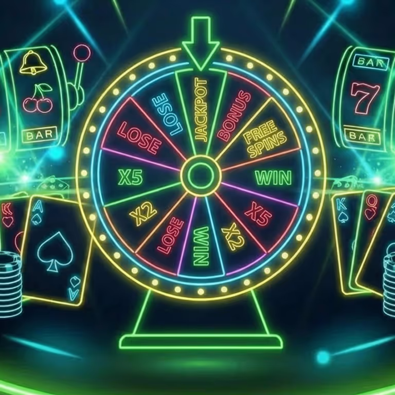 Rainbet Casino roulette wheel surrounded by gold coins.